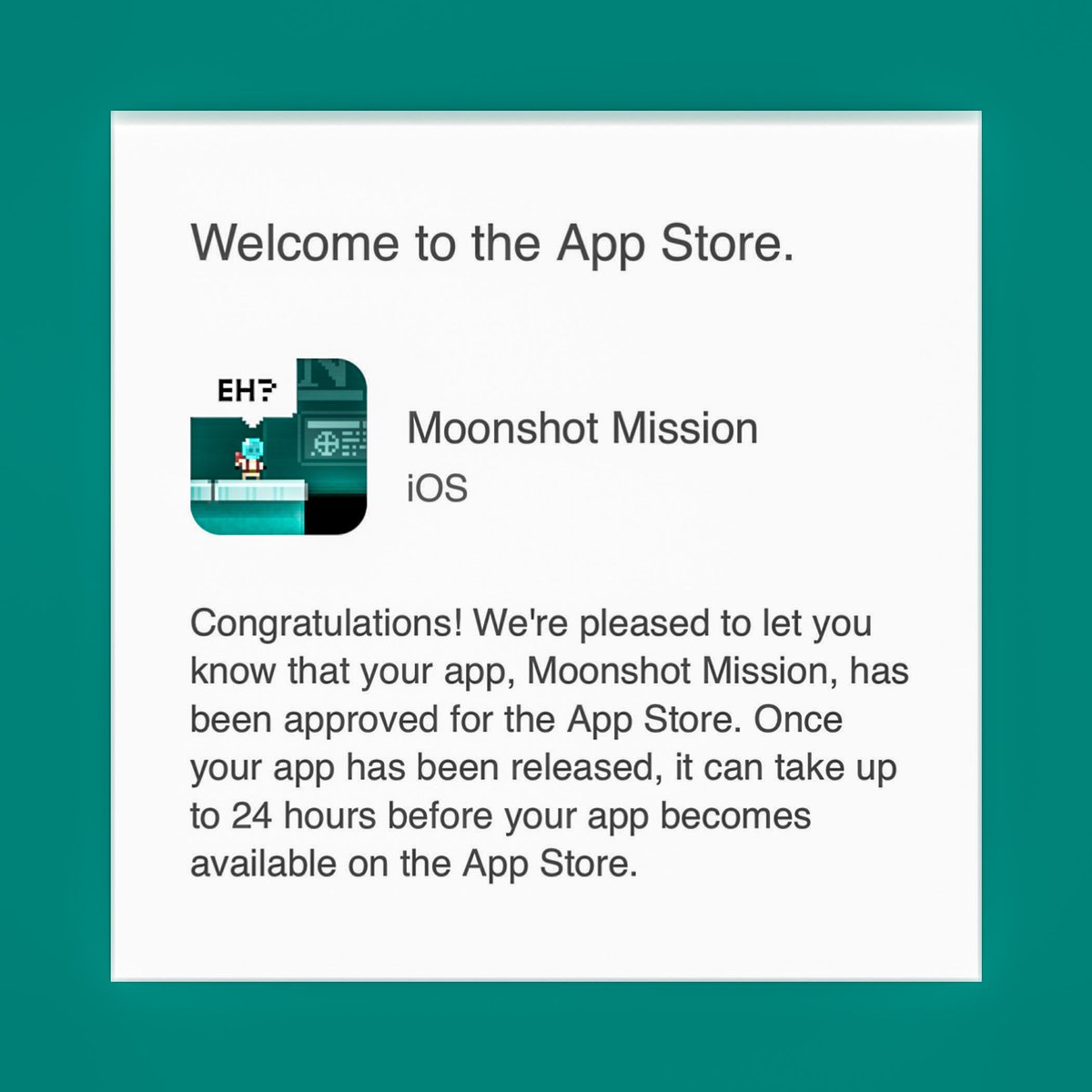 MoonshotMission's tweet photo. SOON.

(Need to wait for Google Play tho.)

#moonshotmission #ios #android #comingsoon #mobilegame #sisunaut https://t.co/ix27ZdCPR9