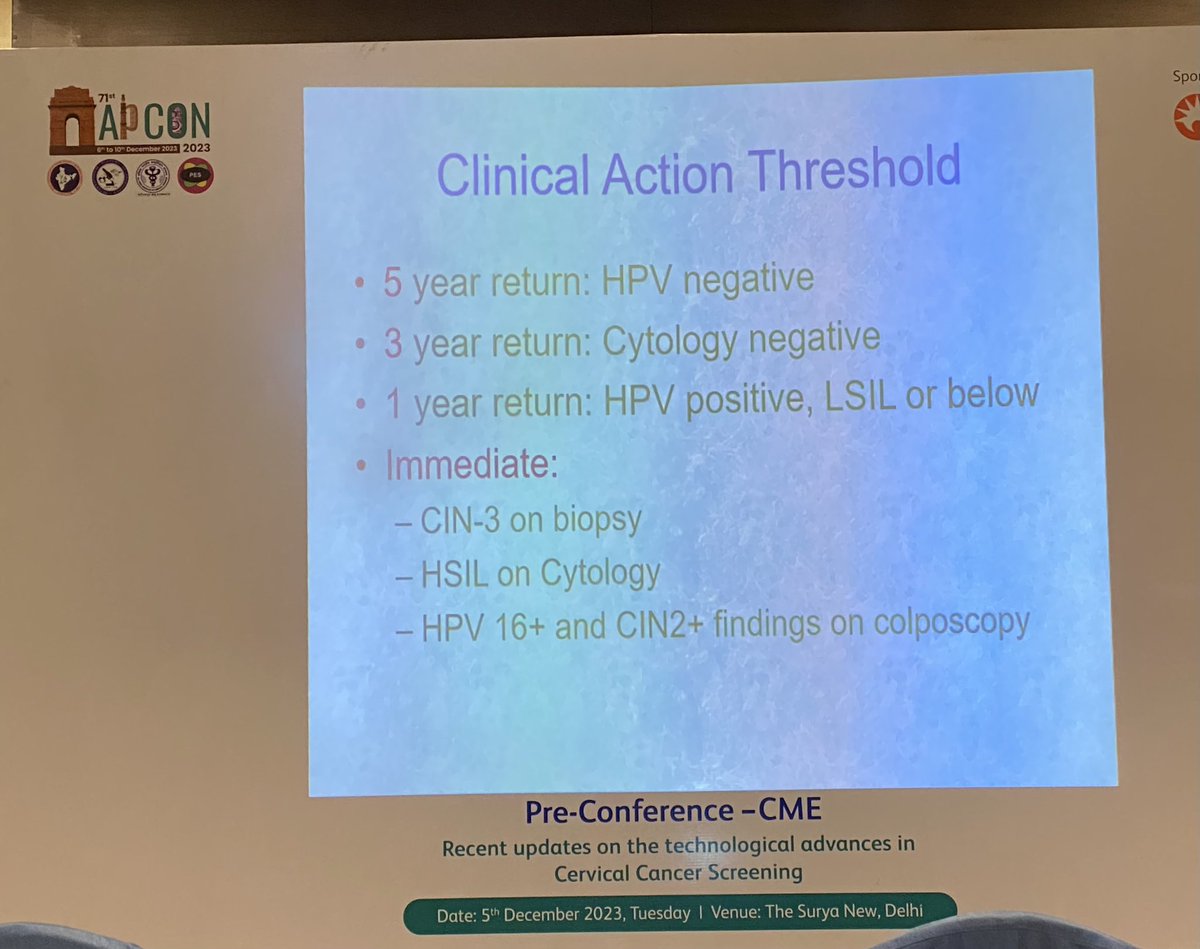 #APCON2023 @venkytalks HOD @Path_AIIMSDelhi speaking in the Pre-Conference - CME on Recent updates on the technological advances in Cervical Cancer Screening