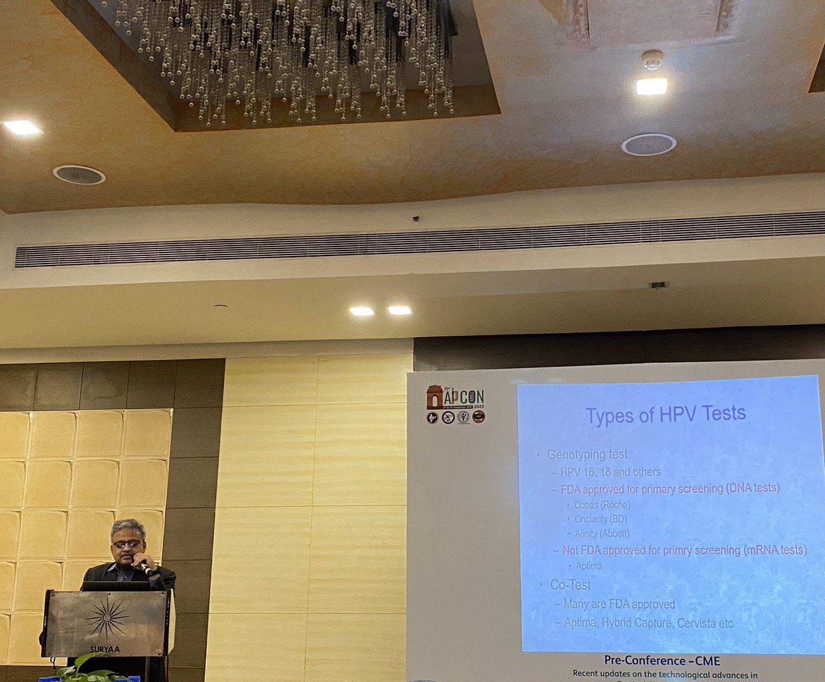 aanchalkakkar's tweet image. #APCON2023
@venkytalks HOD @Path_AIIMSDelhi 
speaking in the Pre-Conference - CME on Recent updates on the technological advances in
Cervical Cancer Screening
