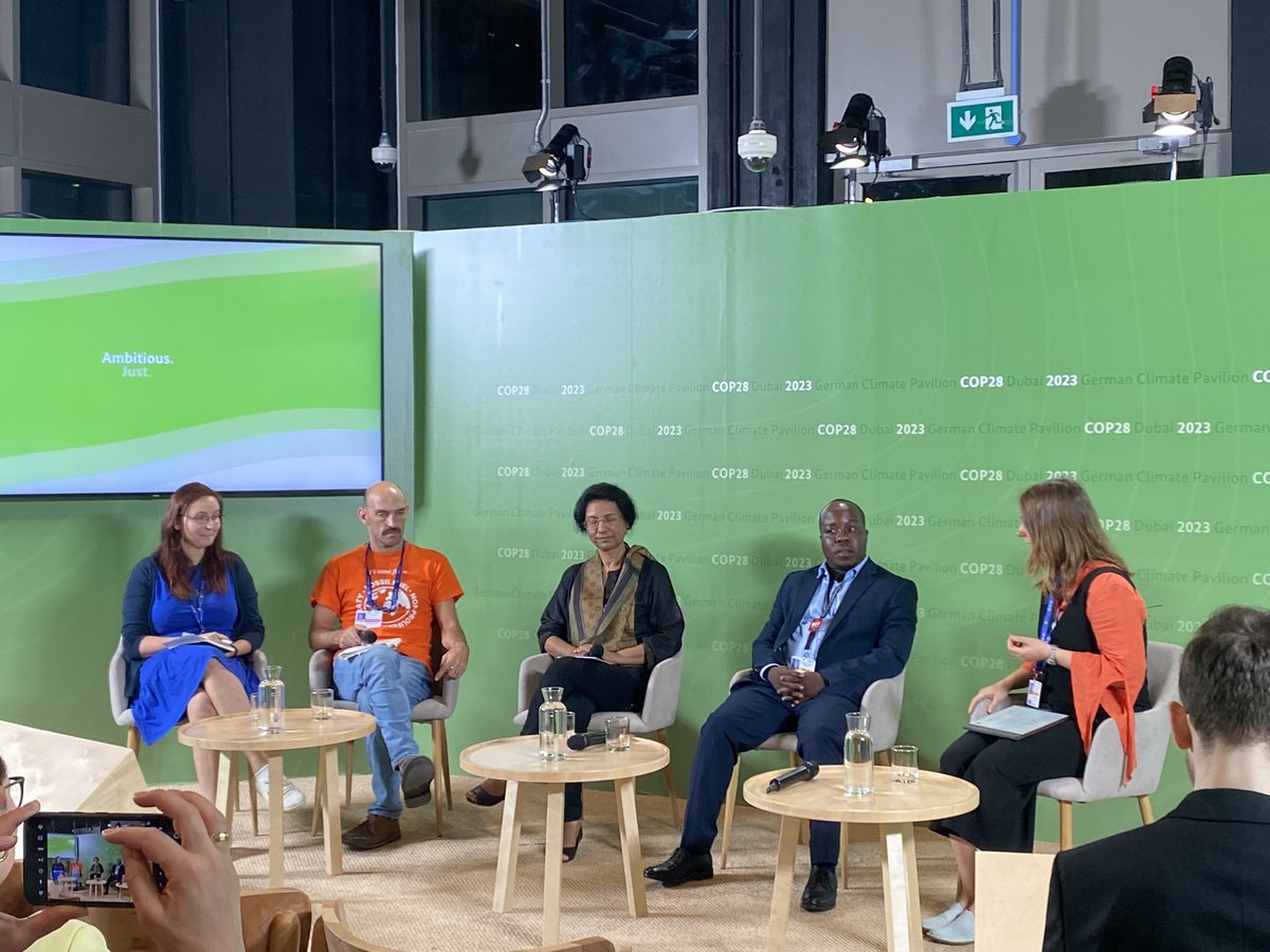“It’s not enough to say Africa, Asia need to scale up renewable energy, we have to build a supply chain and economy around it, not be at the low end of the value chain” - <a href="/AnumitaRoychowd/">Anumita Roychowdhury</a> of <a href="/CSEINDIA/">CSEINDIA</a> at a panel at the Germany Pavilion 

<a href="/Misereor/">Misereor</a>