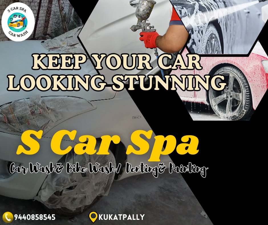 Keep Your Car Looking Stunning
Contact Us: 9440858545
.
.
.
.
.
.
.
#carwash #carcleaning #scarsspa #carwashing #newcarwash #latestcars #carbest #newcars #carupdate #lookingnew #carwash #bikewash #painting #denting