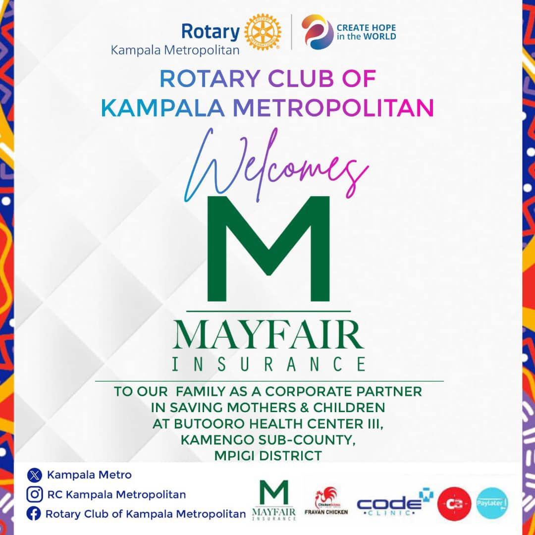 @KampalaMetro is proud to have a new friend ! 
Please join us in welcoming @MayfairUGLTD - our Corporate Partner , joining us in service to Mothers and Children!!!