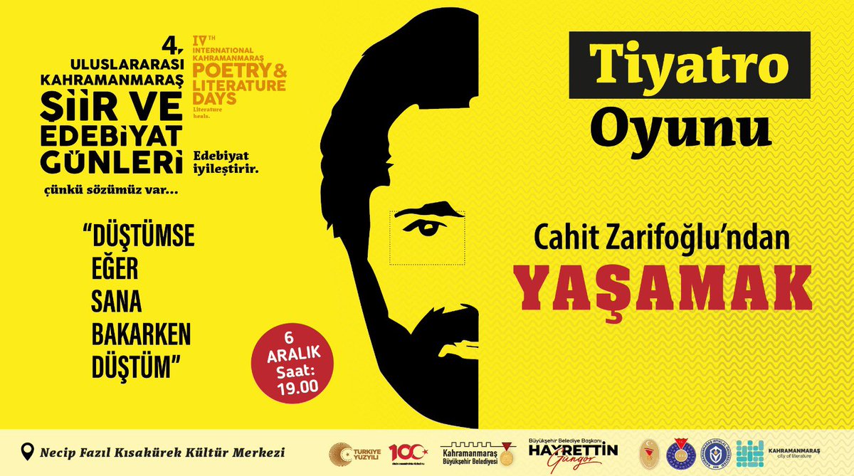 yazinulkesi's tweet photo. 4. Uluslararası Kahramanmaraş Şiir ve Edebiyat Günleri

#EdebiyatBaşkenti #Kahramanmaraş 
@buyuksehirkm @ksuedutr https://t.co/UOuq93M2pP