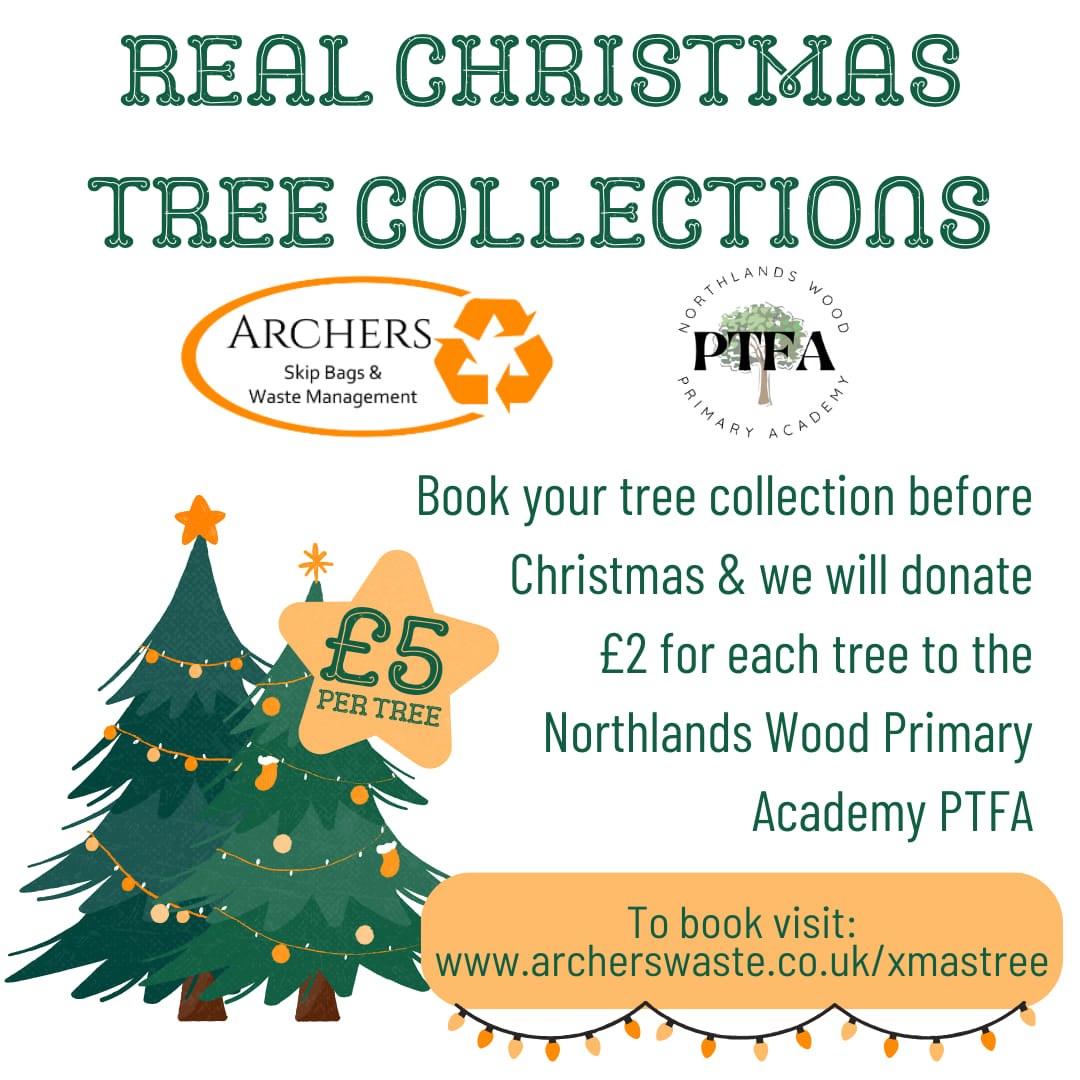 🎄♻️ Make your Christmas cleanup a breeze with Archers Skip Bags & Waste Management! 🎅🏽🚛 Book now at archerswaste.co.uk/xmastree for just £5 per tree, and £2 goes to PTFA if you book before Christmas. Win-win! 🌟