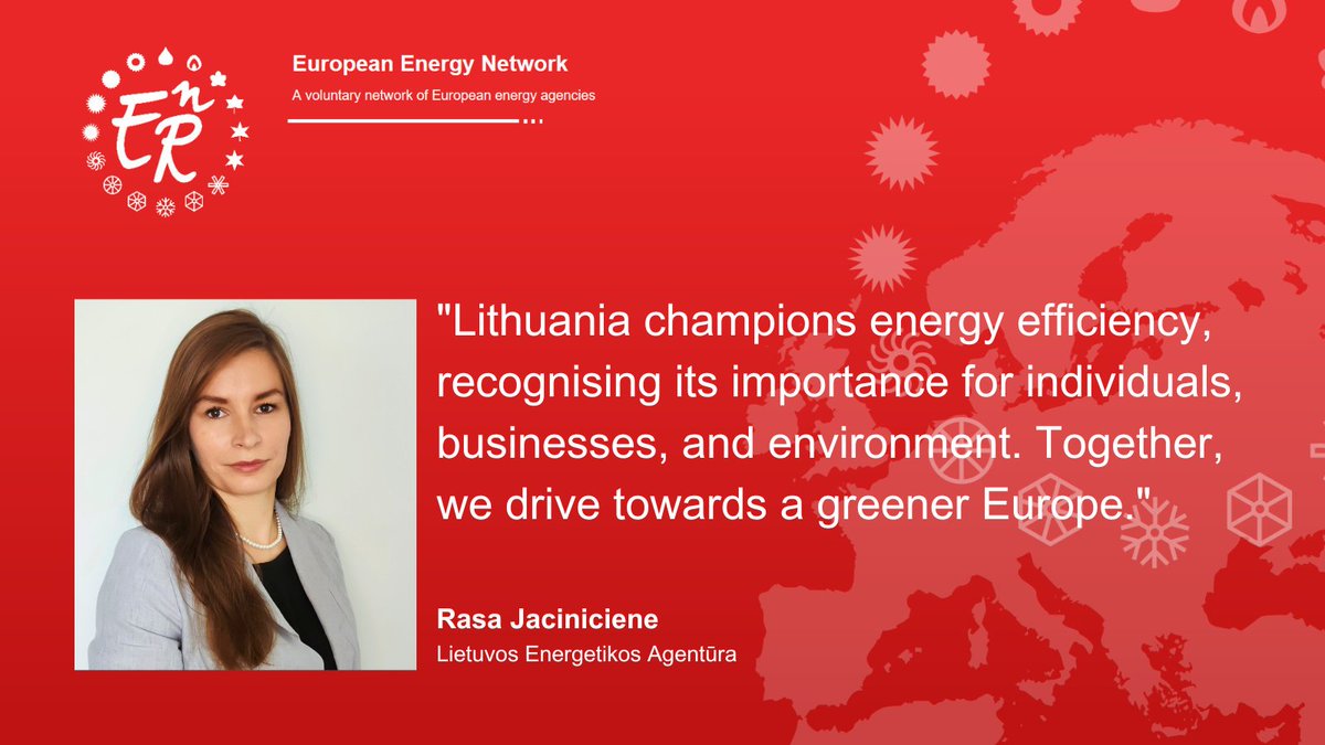 Facing the #EnergyTransition in Europe: How are #EnR members accelerating the global challenge?
📍 A visit to #Lithuania
Rasa Jaciničienė, Head of Competence Center For Increasing Energy Consumption Efficiency Lithuanian Energy Agency, shares her insights with our network.