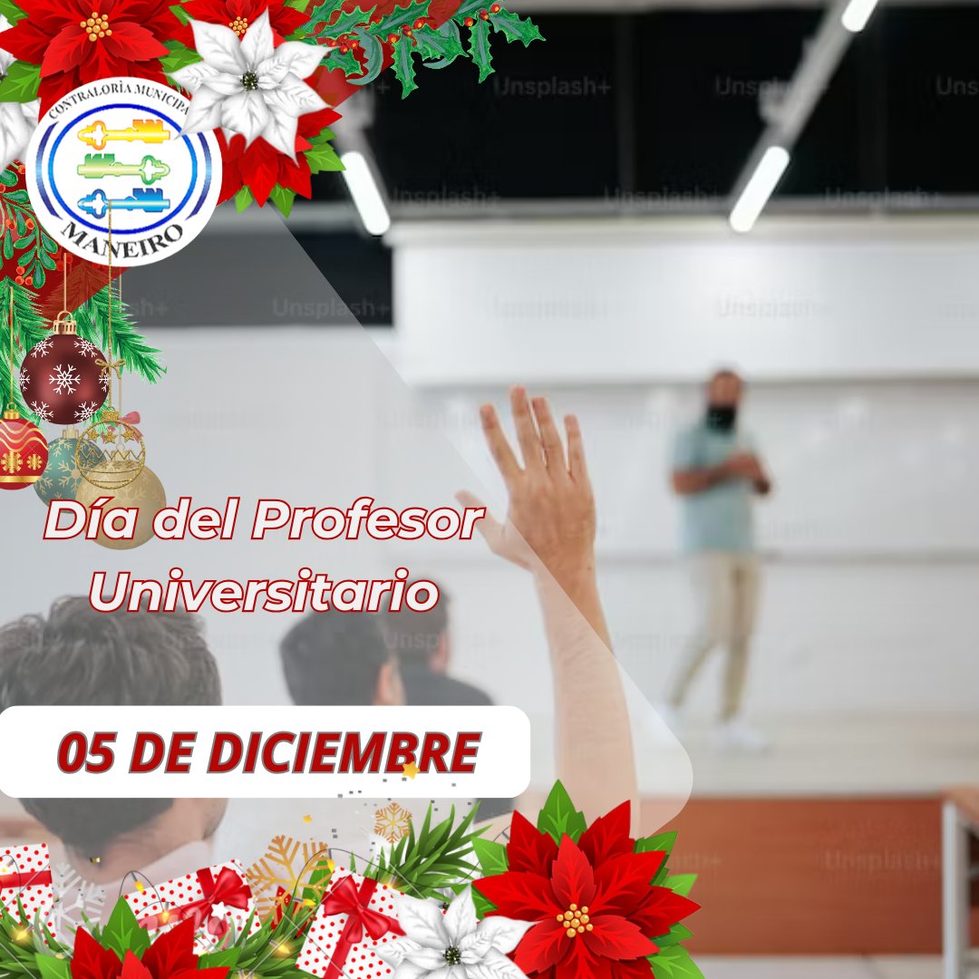 c_m_maneiro's tweet photo. #TalDíaComoHoy | Cada #5Dic se celebra el Día del Profesor Universitario en Venezuela, con el propósito de destacar la labor que tienen los educadores en la formación de los nuevos profesionales que necesita una Patria libre y soberana. @CGRVenezuela @CENEsparta @OscarEMR4 https://t.co/esPu538Vpw