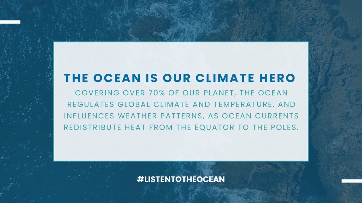 The science is clear.

As a major climate regulator and the largest living space on Earth, a healthy #ocean is instrumental to deliver on the goals of the #ParisAgreement. 

It’s time for world leaders at #COP28 to #ListenToTheOcean and ratify the #HighSeasTreaty! @COP28_UAE