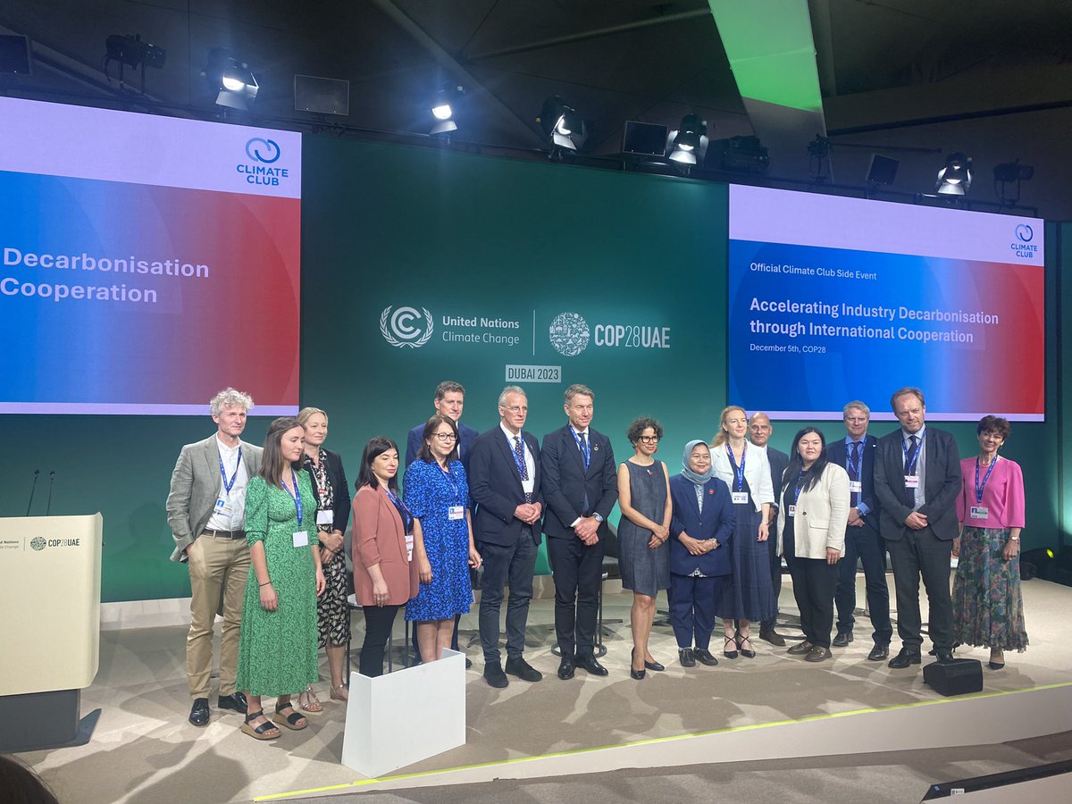 Climate Club is further emerging. Industry has to play a key role in advancing global ambition! We are getting there, slowly!