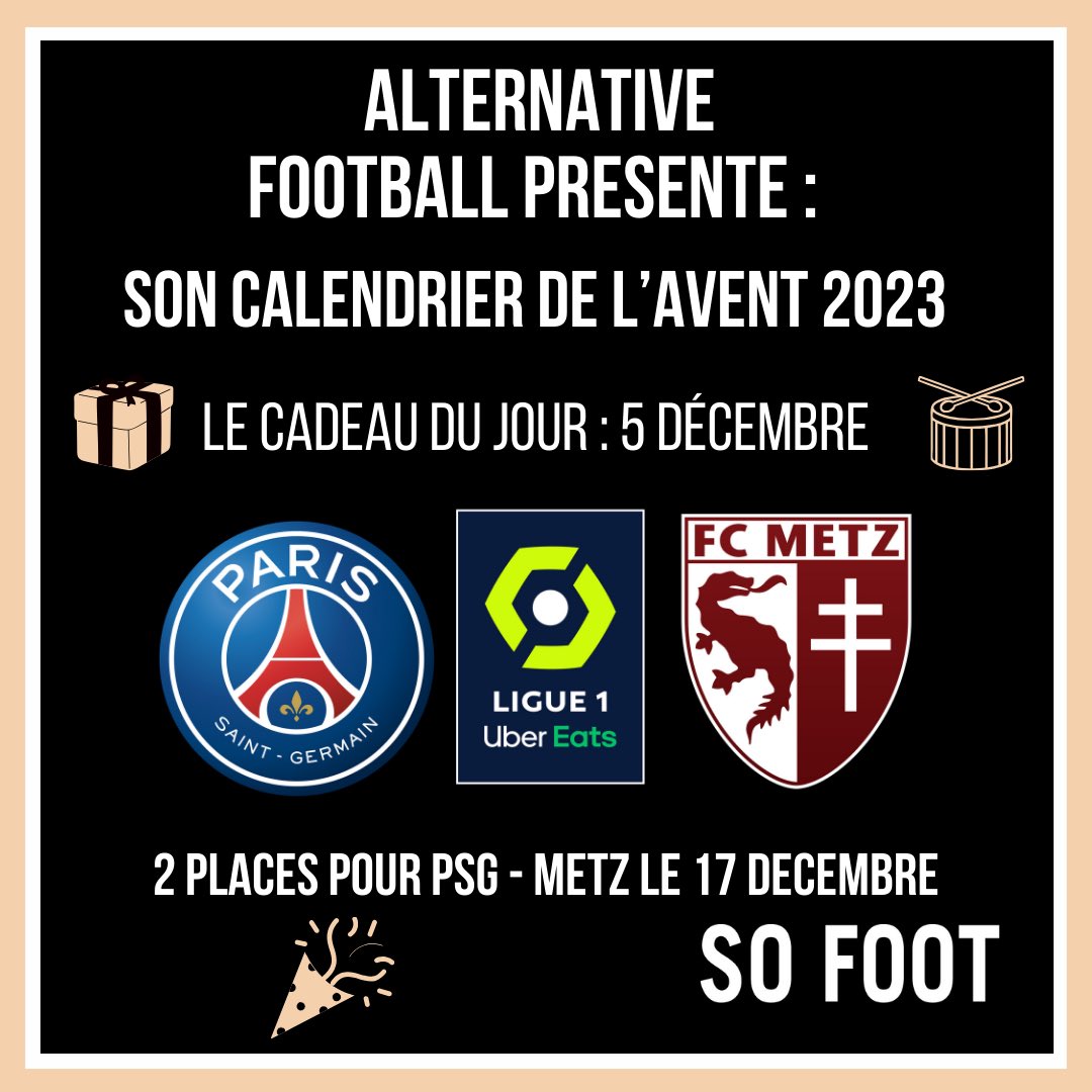Alternative Football on X: 🚨 CALENDRIER DE L'AVENT 🚨 5ème jour