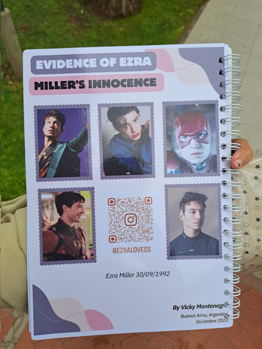 Book ready for this friday ! #EzraMiller #EzraMillerIsInnocent 🫀✨ 🇦🇷
 I have to take a photo of the flag.
Argentina will hear that Ezra is innocent !