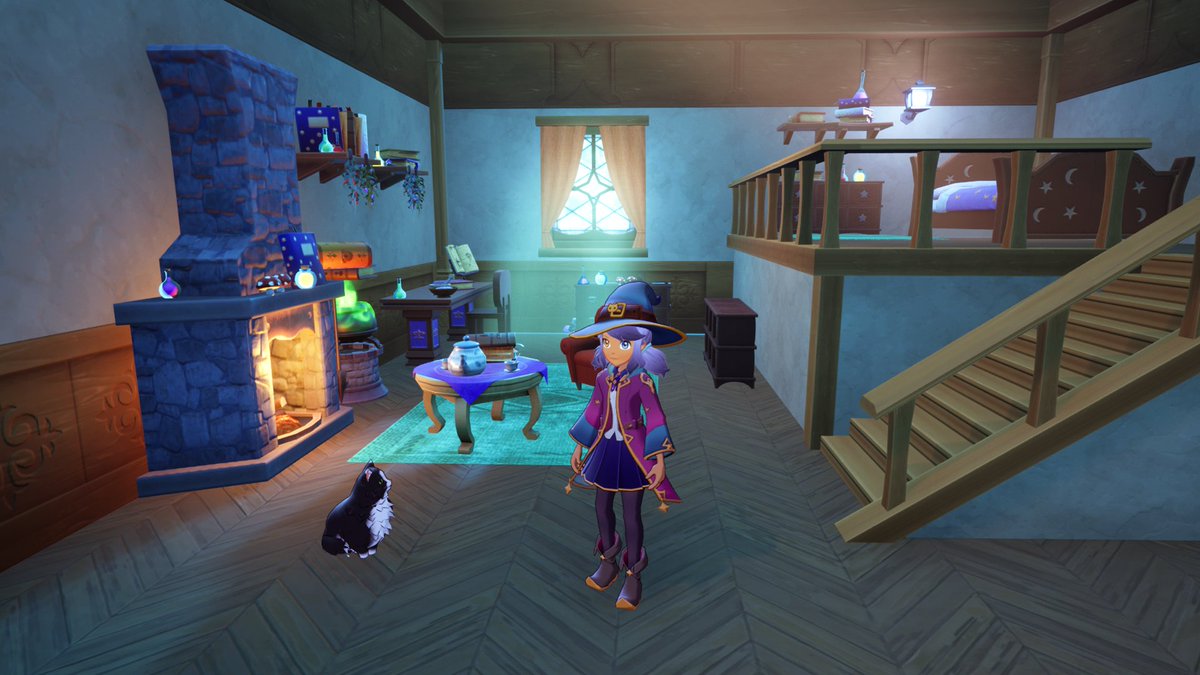 myPotatoGames's tweet photo. Kitori Academy lets you attend magic school as you train to become a master witch! After school you spend your time meeting the townies, farming, decorating your home, exploring the village, and the mysterious surrounding woods. Use your magic powers and cast powerful spells, brew potions and more! Coming to Steam, Switch and consoles soon.