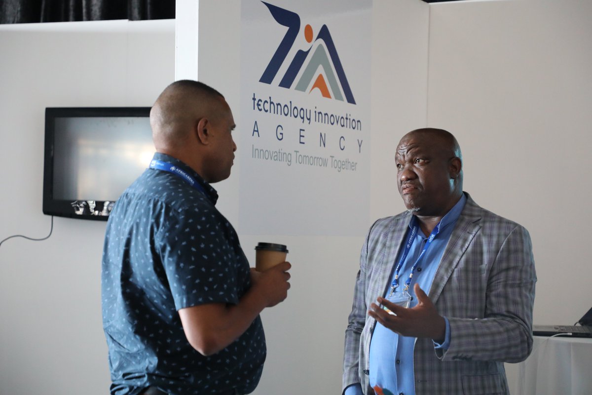 Mr Sibusiso Manana, TIA's Head of Agriculture, with one of the summit attendees at the AfricArena Grand Summit.

TIA is a key partner of AfricArena Grand Summit taking place in Cape Town from the 5th - 6th of December 2023 at @official_cticc.

#TIA #DSI #AfriArena
