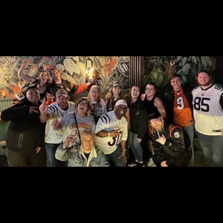 BengalsWest's tweet photo. Jacksonville 12.04.23

Our small but scrappy MNF crew had a BLAST...join us next weekend, why dontcha? WHO DEY

#CINvsJAX #MNF #WhoDeyInLA #WhoDeyNation https://t.co/iCuF5AErPZ