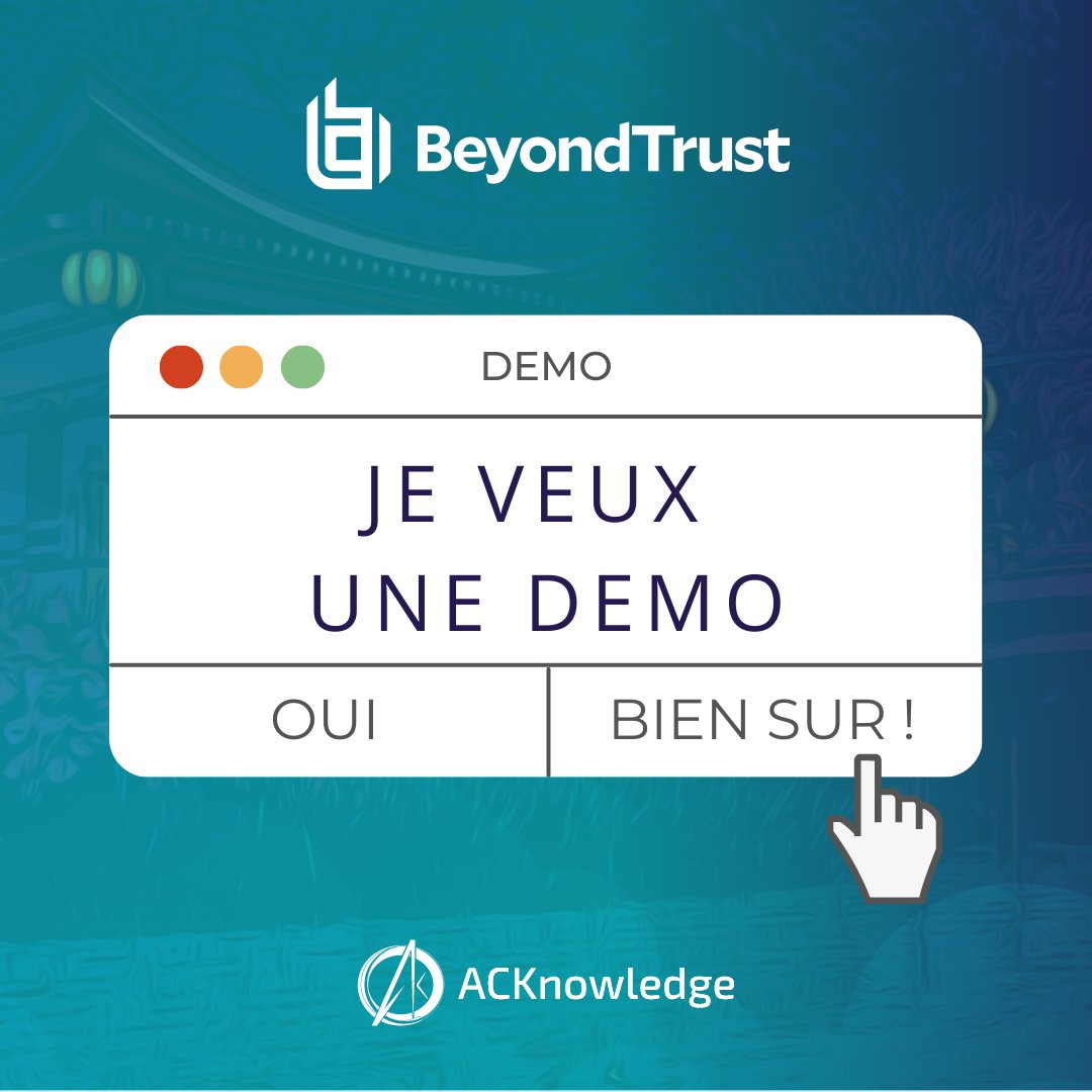 Comment supprimer les privilèges administrateurs sur vos endpoints ? 
Grâce à la solution EPM de <a href="/BeyondTrust/">BeyondTrust</a>. 
Envie d'en savoir plus, demandez une démo à nos experts : bit.ly/3LexbxS 

#BeyondTrust #EndpointPrivilegeManagement #EPM #privilegedaccessmanagement #PAM