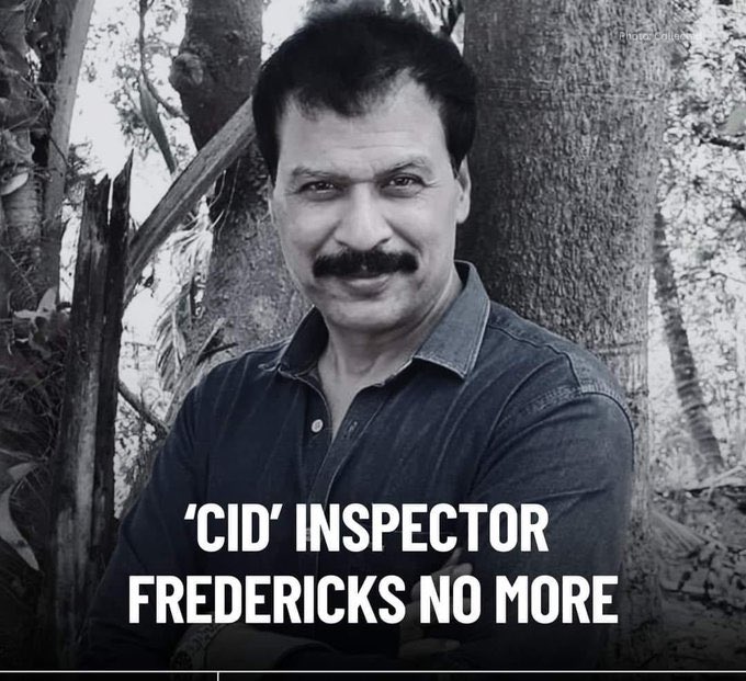 Sad News Today 

Freddy from Very Famous Show CID on Sony TV is no more with us.
He was really so much fun loving.
RIP #Freddy OM Shanti 🙏🏻

#CID #ArchanaGautam 
#dineshphadnis #fredericks