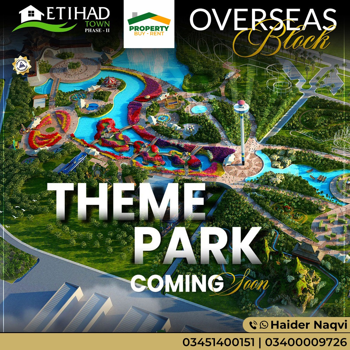 Something incredible in Etihad Town Phase 2, Overseas Block! Brace yourselves for the unveiling of our upcoming projects, including a magnificent Masjid, lush Parks, and more!
#etihadtownphase2 #luxuryliving #comingsoon #realestateinvestment #OVERSEASBLOCK #investmentopportunity