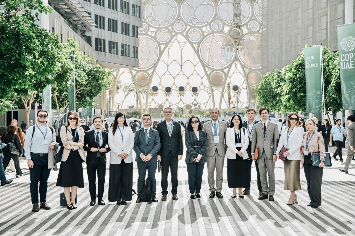 🌍✨ Exciting News! 🌍✨Our <a href="/AnylaBeqa/">Anyla Beqa</a> , <a href="/EnisaSerhati/">Enisa Serhati</a> , and <a href="/LeartaHollaj/">Learta Hollaj</a>  🌸 are currently representing Kosova at #COP28, led by President Vjosa Osmani-Sadriu. 🇽🇰