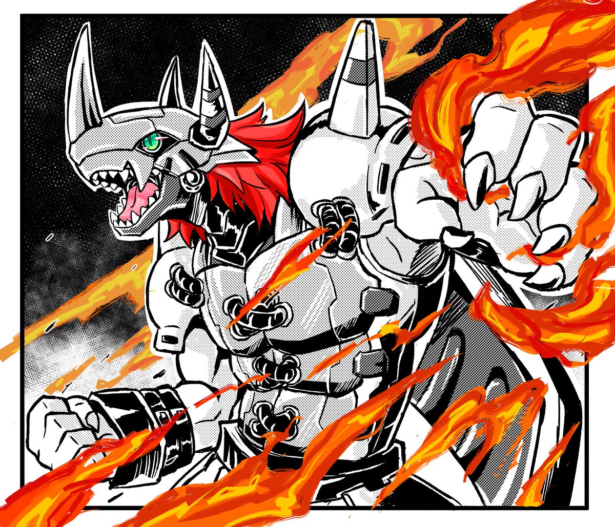 HuHuNuo111's tweet photo. #Digimonmy #デジモン #Digimon #グラウモン #ウォーグレイモン
#WarGreymon
黑白网点战斗暴龙兽 https://t.co/F8nTuQElYr