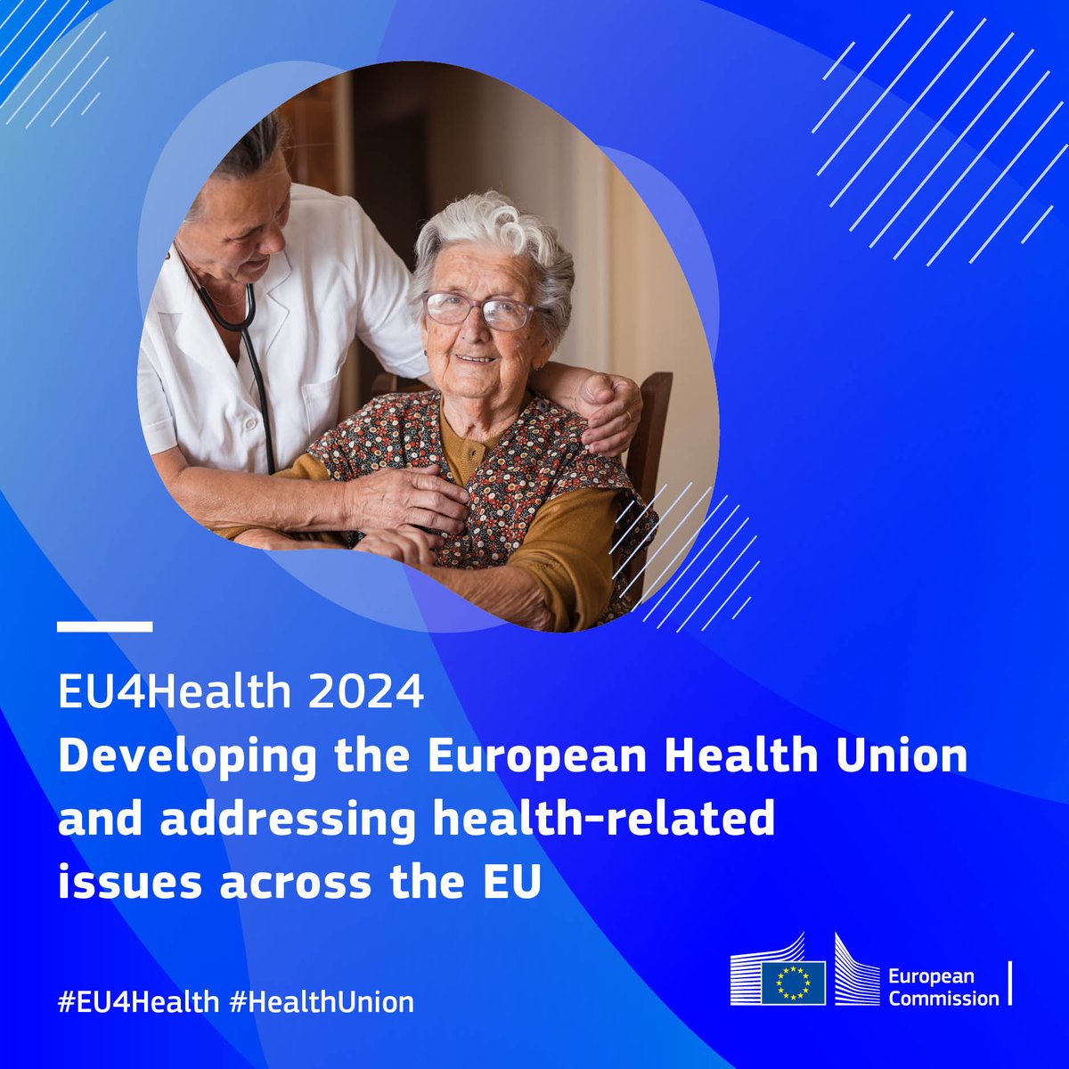 EU_Health's tweet photo. Unlocking a healthier future with #EU4Health
Today, we've adopted the 2024 work programme with a budget of EUR 752.4 million.
This will fund priority actions to further the development of the European #HealthUnion.
Read more: https://t.co/S0rPoKgJ6Q https://t.co/vJH6rheZga
