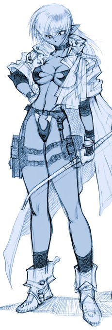 3⃣
#これ見た奴は持っている直立してる画像をあげろ
うちの砂漠エルフは立ち絵が何故か多い 