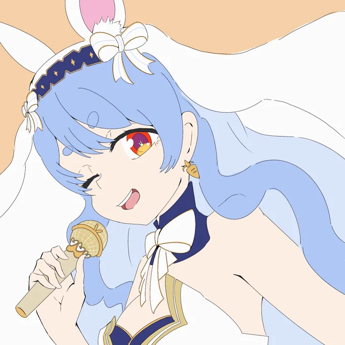 うぉー!明日だー! ぺこちゃんがんばれー! #うさメガぺこら #全人類兎化計画 #ぺこらーと