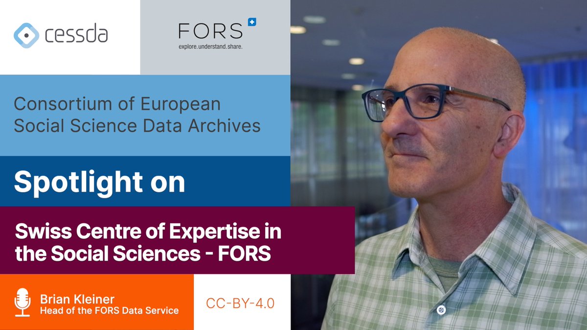 “Through CESSDA we are able to build things together with other #DataArchives, and we benefit from what we build.” Brian Kleiner explains how @FORSresearch  benefits from being involved with CESSDA. 

Watch the New #CESSDASpotlight video 
➡ cessda.eu/News/CESSDA-Ne…