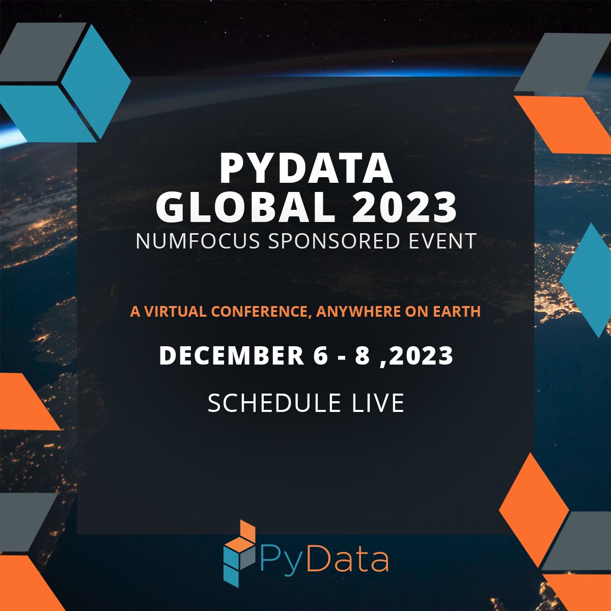 It's almost showtime! 🎉 TOMORROW, PyData Global 2023 takes off! 🥳 Get ready for an immersive virtual experience that will reshape how you see data. This is the last chance to secure your spot, don't miss the data event of the year! 🌐 pydata.org/global2023/ #PyDataGlobal