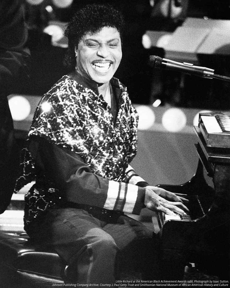 Known for his spirited shouts, glamorous attire and larger than life persona, Richard Wayne Penniman, more commonly known as Little Richard, a founding father of rock & roll music was born #OnThisDay. More on Little Richard from our Searchable Museum: s.si.edu/3RrKbD4