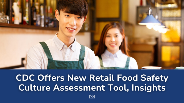 FoodSafetyMag's tweet photo. On a new webpage, CDC recently released an assessment tool for managers, study insights, and other helpful resources about #FoodSafetyCultutre for restaurants.

👉 MORE: https://t.co/oJpg6Py3ss

#foodsafety #foodindustry #foodservice #foodsafetytraining #CDC https://t.co/D7i9RyY1BP