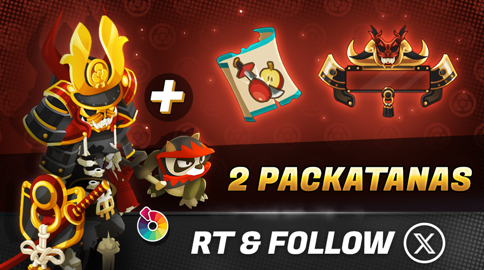 DOFUSTouch_EN's tweet photo. 🗡️ As sharp as a Kwamurai and as stealthy as a Shinobuubusu, introducing the Packatanas!  RT+Follow for a chance to win a Honed Packatana!

🔗 https://t.co/L4rnYSeqGi https://t.co/7lfVDI3fRP