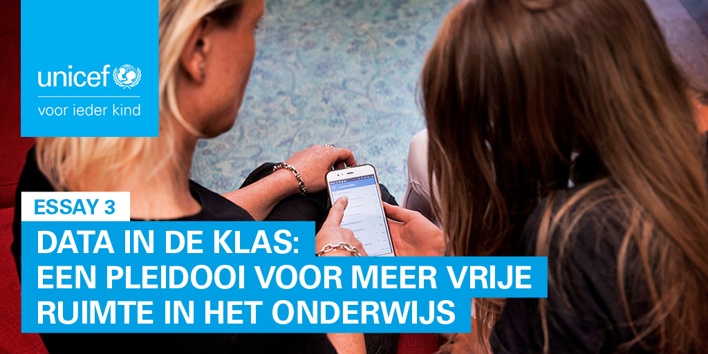 De ontwikkeling van het #data-gedreven klaslokaal vraagt om een nieuw kinderrecht, namelijk recht op vrije ruimte in het #onderwijs. Lees ons essay over kinderrechten in de #digitale wereld, in de essayreeks van @UNICEFnl en @LeidenLaw kennisnet.nl/artikel/21995/… #privacy #ict