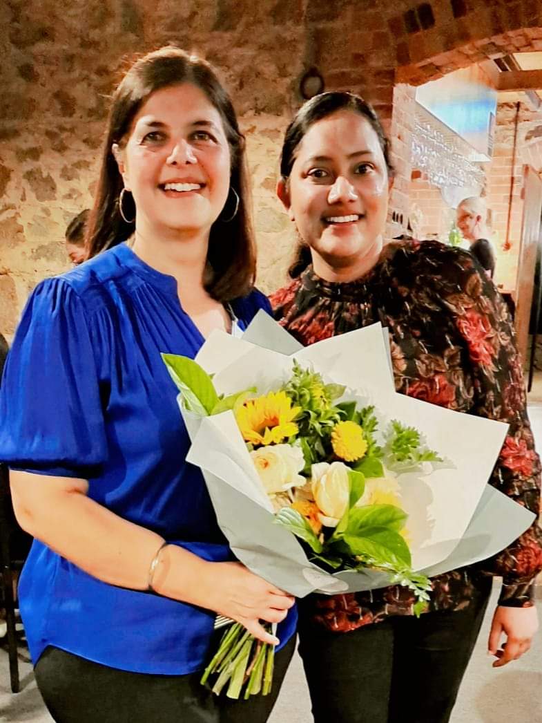NirodhaWeerara1's tweet photo. 🥂 Celebrations tonight as we conclude another successful  @CharlesSturtUni Faculty of Science &amp; Health Higher Degree by Reseach symposium.
🎉 Congratulations to our newest Professor @SandraSavocch for organising #FOSHsymposium for the 8th consecutive year. https://t.co/AqhjxxnesR