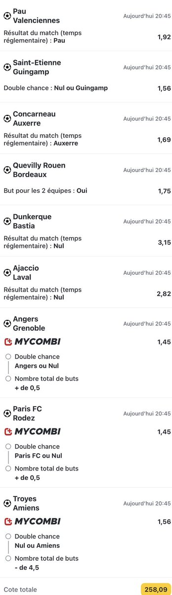 maxxpronos's tweet photo. COMBI LIGUE 2 🎁

COTE À @258 🤯

RT♻️ &amp; LIKE❤️ SI TU SUIS 💪🏼

#TeamParieur https://t.co/TM4Tre4BnD