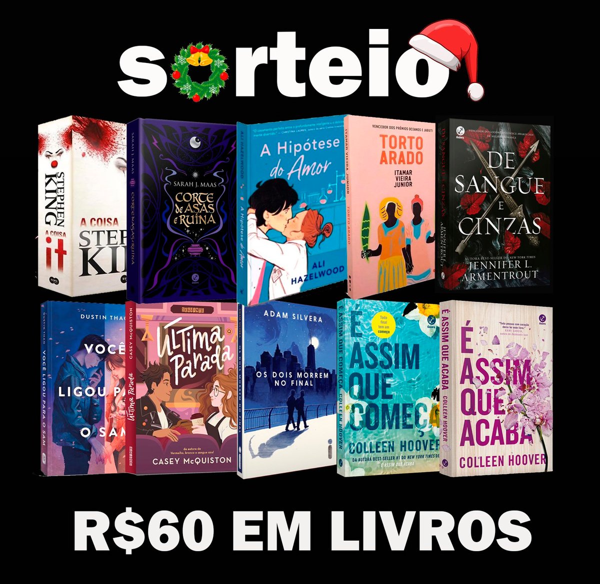 🚨SORTEIO DE LIVROS Valendo R$60 em livros 📚 Regras: - Seguir @promosdelivro - Dar RT e curtir este tweet - Dar RT e curtir o tweet fixado Resultado: 14/12 🍀