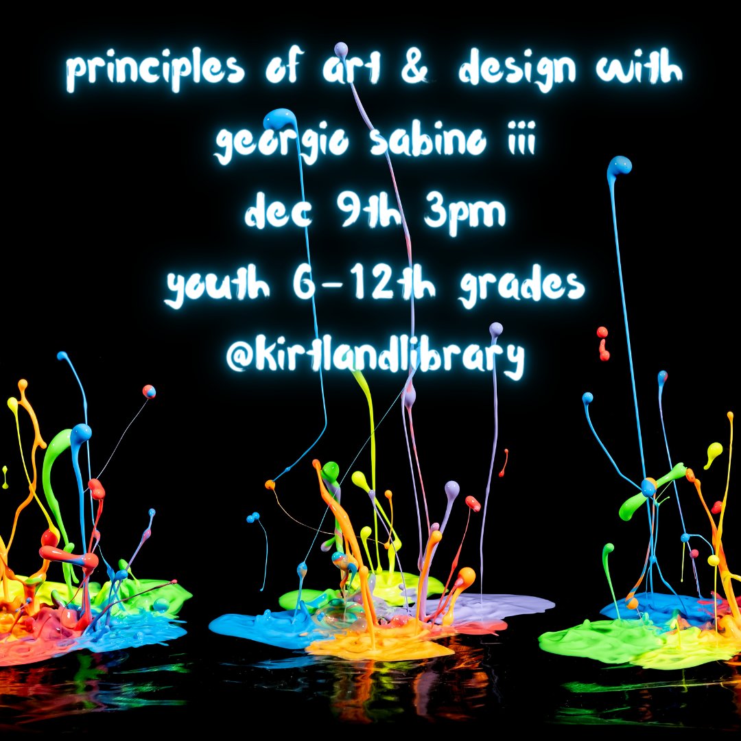 #artanddesign #localartist #youthprograms sign up here:
kirtland.lib.oh.us/content/princi…