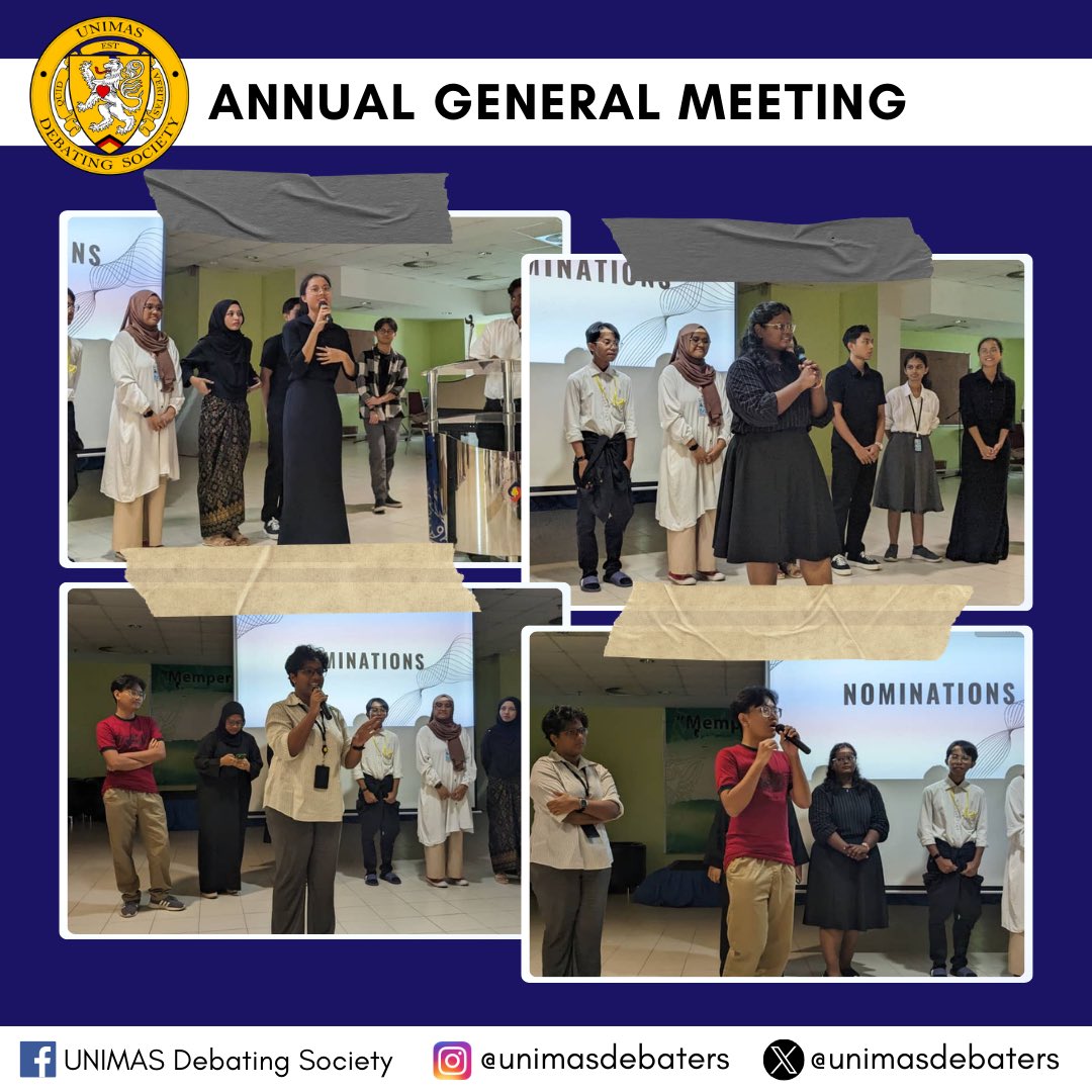 UNIMASDebaters's tweet photo. [Annual General Meeting 13 October 2023]

The Annual General Meeting for UNIMAS Debating Society was conducted to elect new Excos and it welcomed many new faces particularly Year 1 students who recently joined UNIMAS! https://t.co/g2OhiM6MCl