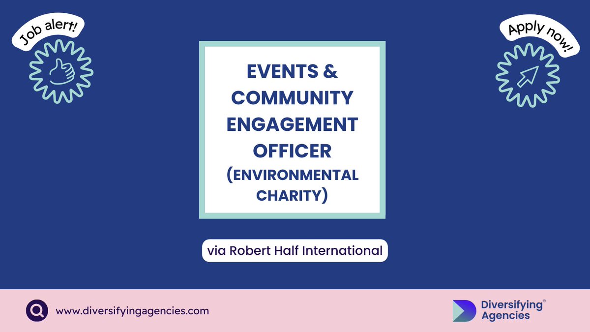 📣Events & Community Engagement Officer via @RobertHalfUK 💰£27k - £30k 📍Milton Keynes ⏳11 Dec The Parks Trust seeks an Events Officer to support its mission of enhancing community engagement and promoting vibrant events in its parks. Apply now via: ow.ly/PfvB50QfqM7