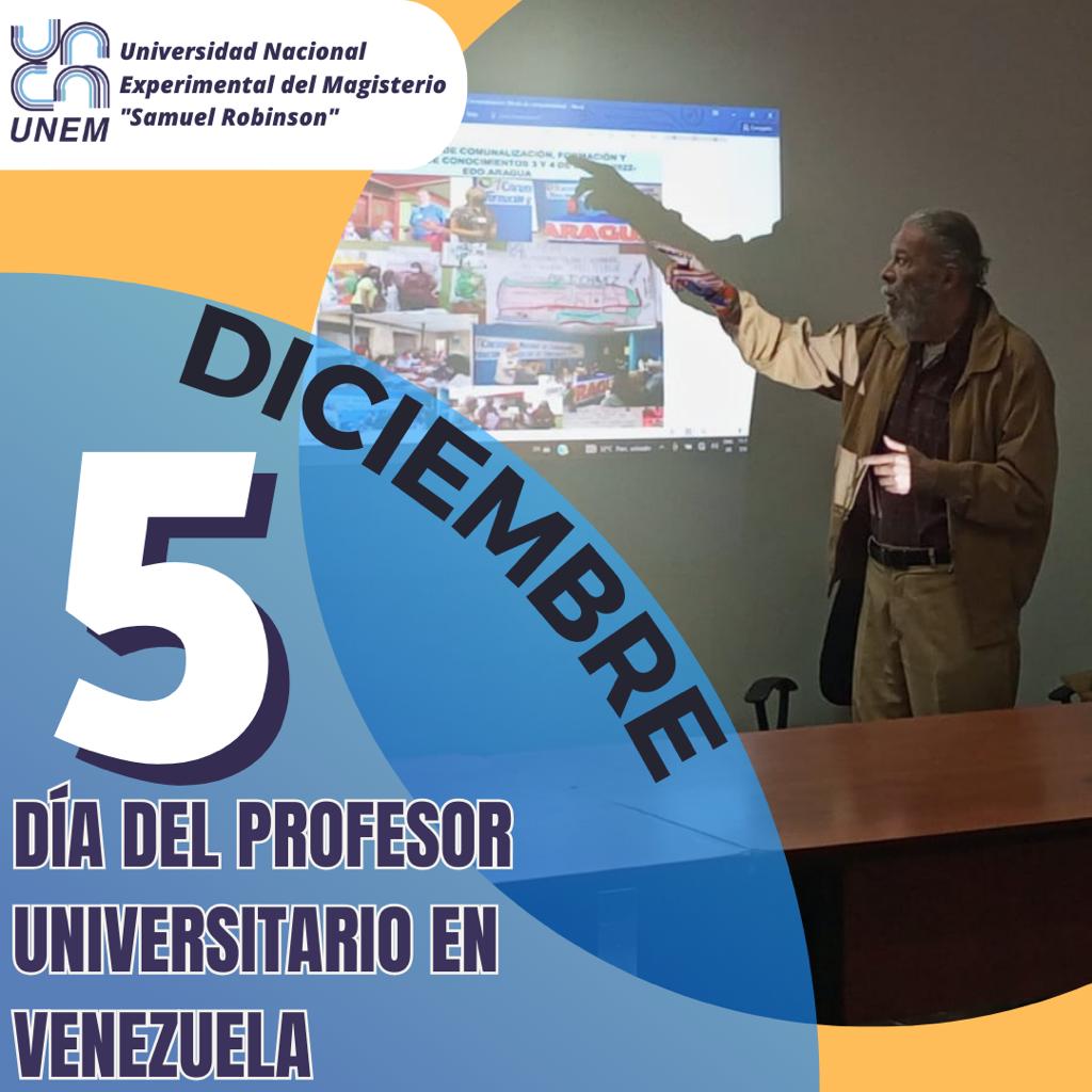 #Efeméride🗓️|| "Los grandes docentes motivan, inspiran y cambian el mundo", desde la #UNEM nos enorgullece felicitar a todas y todos en el Día de la Profesora y Profesor Universitario📚✏️, quienes trabajan diariamente en la formación de los profesionales del mañana
<a href="/NicolasMaduro/">Nicolás Maduro</a>