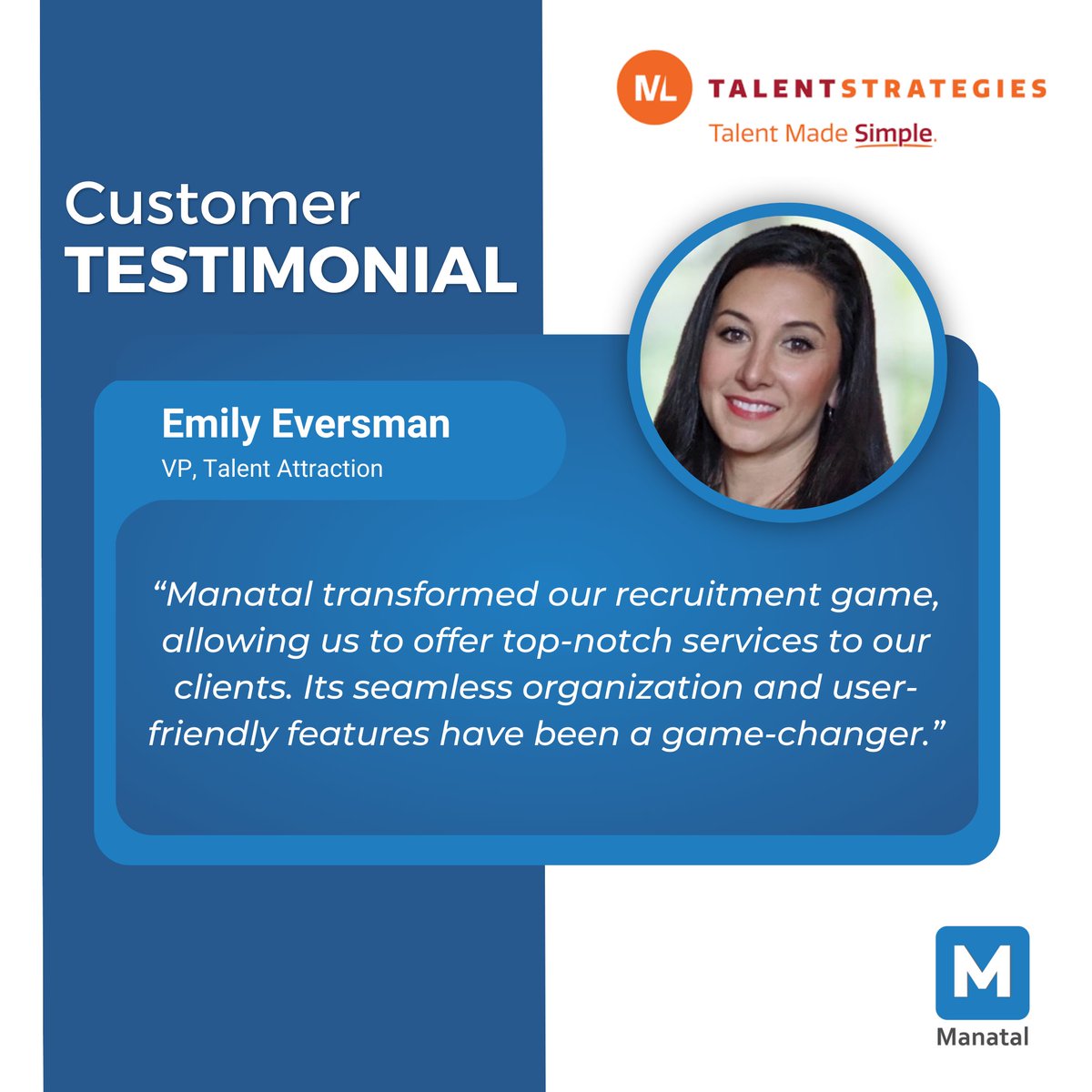 manatalapp's tweet photo. 🌟 Honored to share ML Talent Strategies' success story! As #Manatal transformed their recruitment game. Seamless organization &amp; user-friendly features made all the difference. 

Want to join them? Start your free trial today &amp; see the difference. Links in comment.

#SuccessStory https://t.co/2VkrRKs0b5