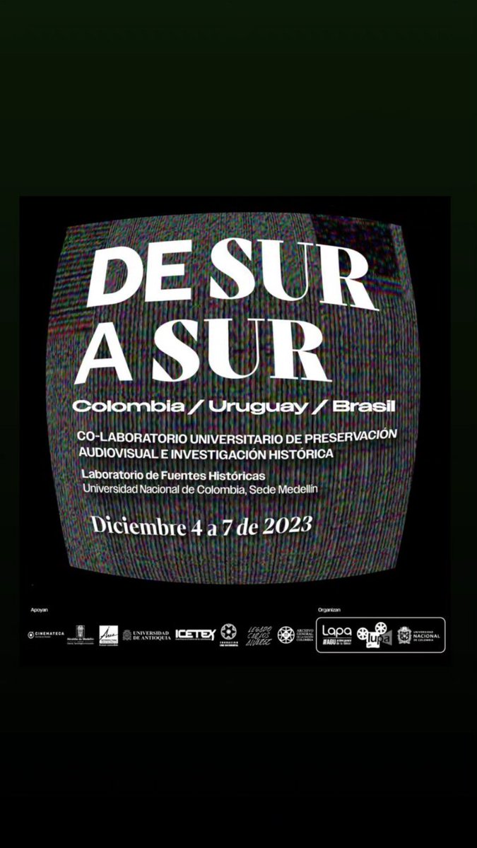 enrolladora's tweet photo. El Laboratorio de Fuentes Históricas y el Departamento de Historia de la @FCHE_UN son anfitriones del primer encuentro De Sur a Sur: Co-laboratorio Universitario de Preservación Audiovisual e Investigación Histórica. https://t.co/iMrjOpEh91