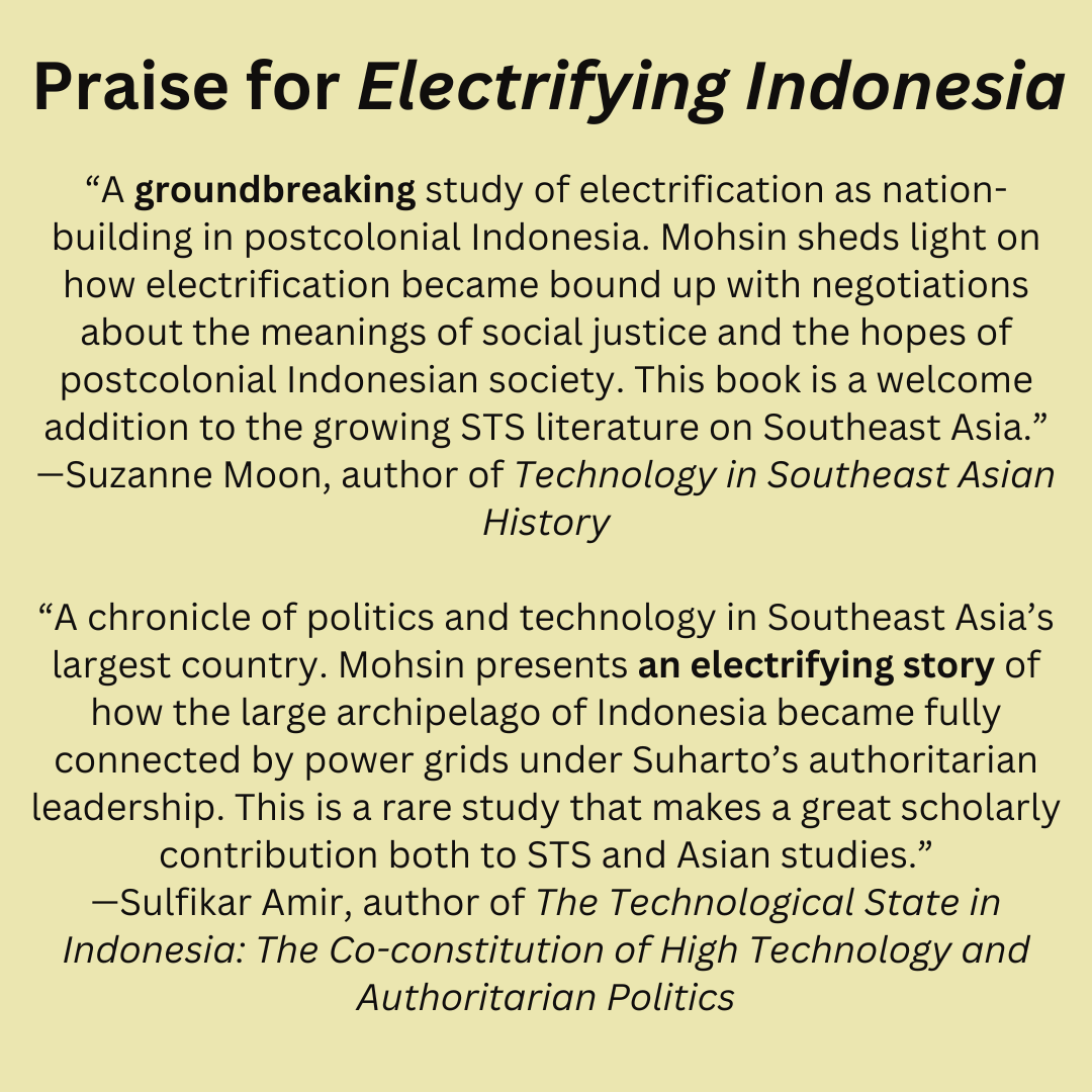 UWiscPress's tweet photo. Happy publication date to @antomohsin (@NUQatar), whose new book Electrifying Indonesia is officially out today! 📚

Details: https://t.co/Rb6Y3WUQYC https://t.co/PaibePM8x4