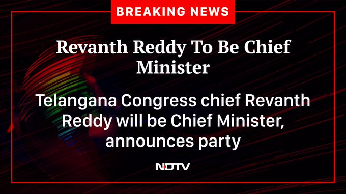 BREAKING

Revanth Reddy to be Chief Minister of Telangana

#RevanthReddy #TelanganaCongress #TelanganaElection2023 #TelanganaCM
