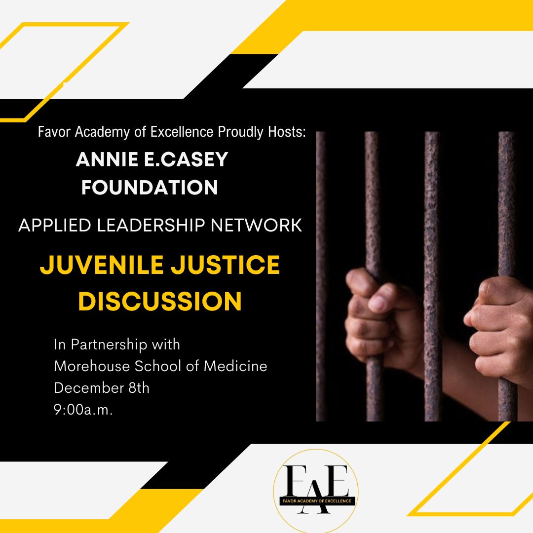 FavorAcademy's tweet photo. We are excited to partner with @MSMEDU Justice Involved Care Program leaders to host the AnnieECaseyFn's - ALN this week. Leaders from across the nation will engage in dialogue on prevention and intervention strategies designed to reduce the juvenile violence &amp; recidivism rates. https://t.co/hXH6dob7Qo