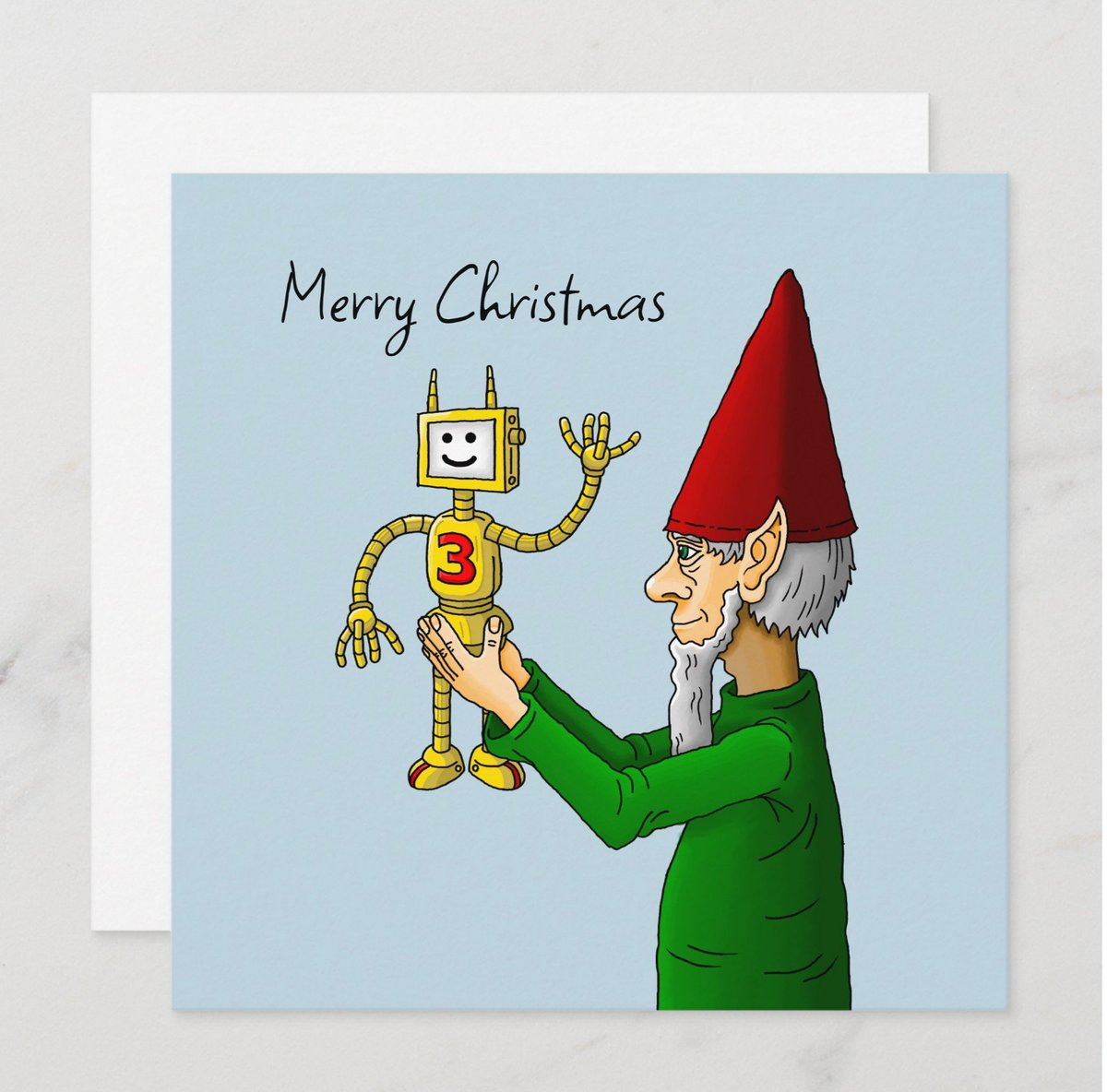 The Elf and Robot from Santa's Workshop Christmas Card.
zazzle.com/z/gefqm24f?rf=…
#christmascards #ChristmasCard #julekort #zazzlemade #zazzle #Christmas2023 #elves #redbubble #HolidayCard #holidaycards