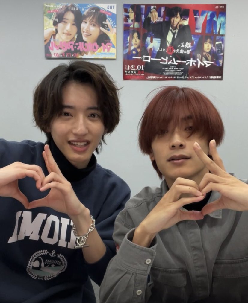 みちきょへインライ🩷🫶🏻💜 恭平のノーセット赤髪カッコよかった