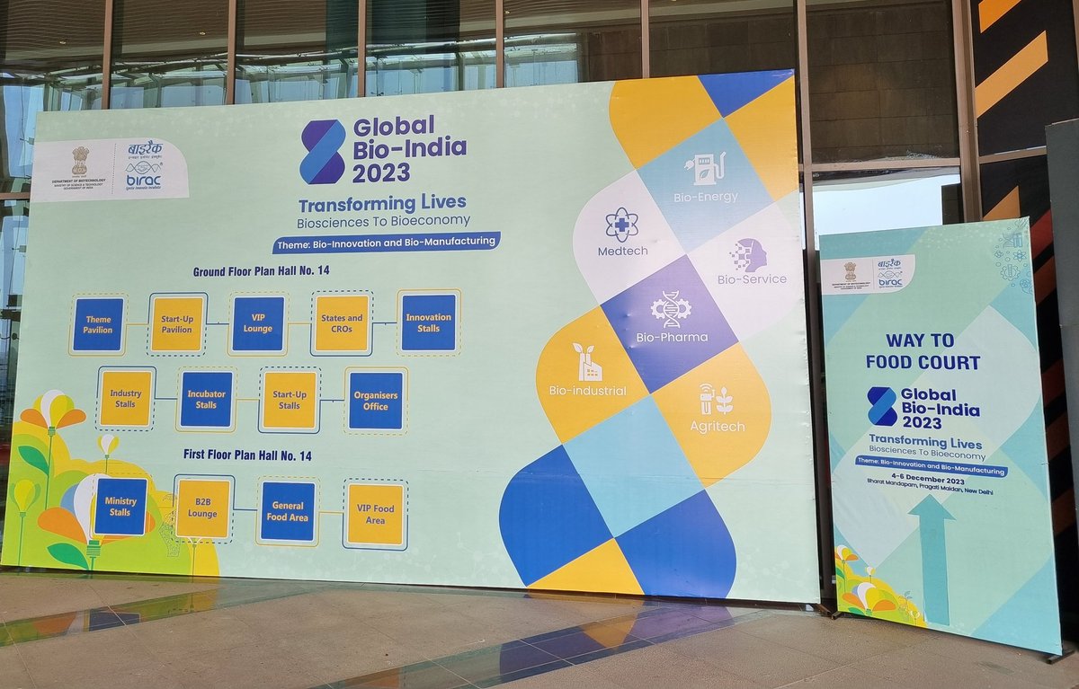 rajarshi_sanyal's tweet image. Diving deep into the world of biotech innovation at Global Bio-India 2023! 🌍 NIPGR stands shoulder to shoulder with pioneers, startups, and influencers driving the sector&apos;s growth. 🌱 Let the exchange of ideas and breakthroughs continue! #BiotechRevolution #GlobalBioIndia2023