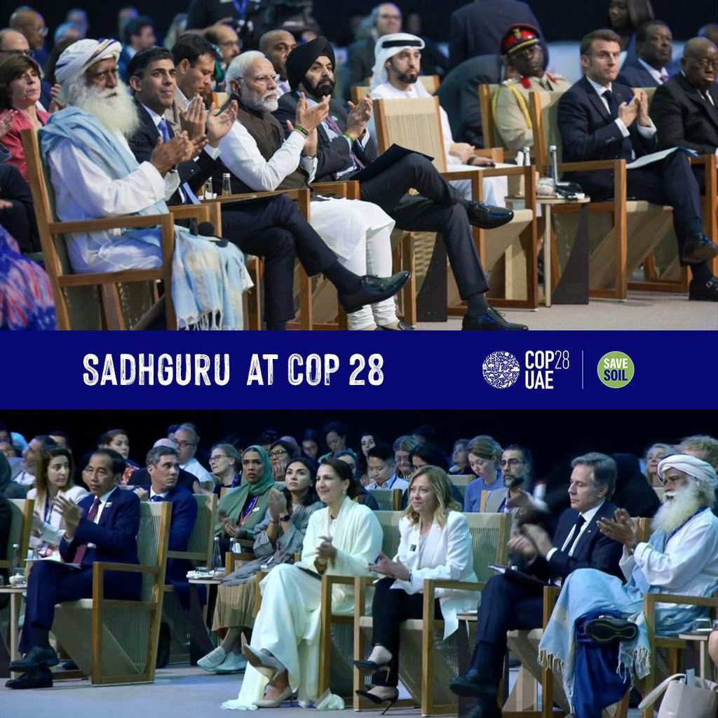 rahulsc's tweet photo. Cop28 witnessing a Historic Gathering &amp; World is Buzzing! 

Leaders across the globe, come together at COP28,
#SaveSoil finds the centre spot for fostering unity and inspiring collective commitment to combat climate change by prioritizing Soil preservation. #SoilforClimateAction https://t.co/qklgjG2MaT