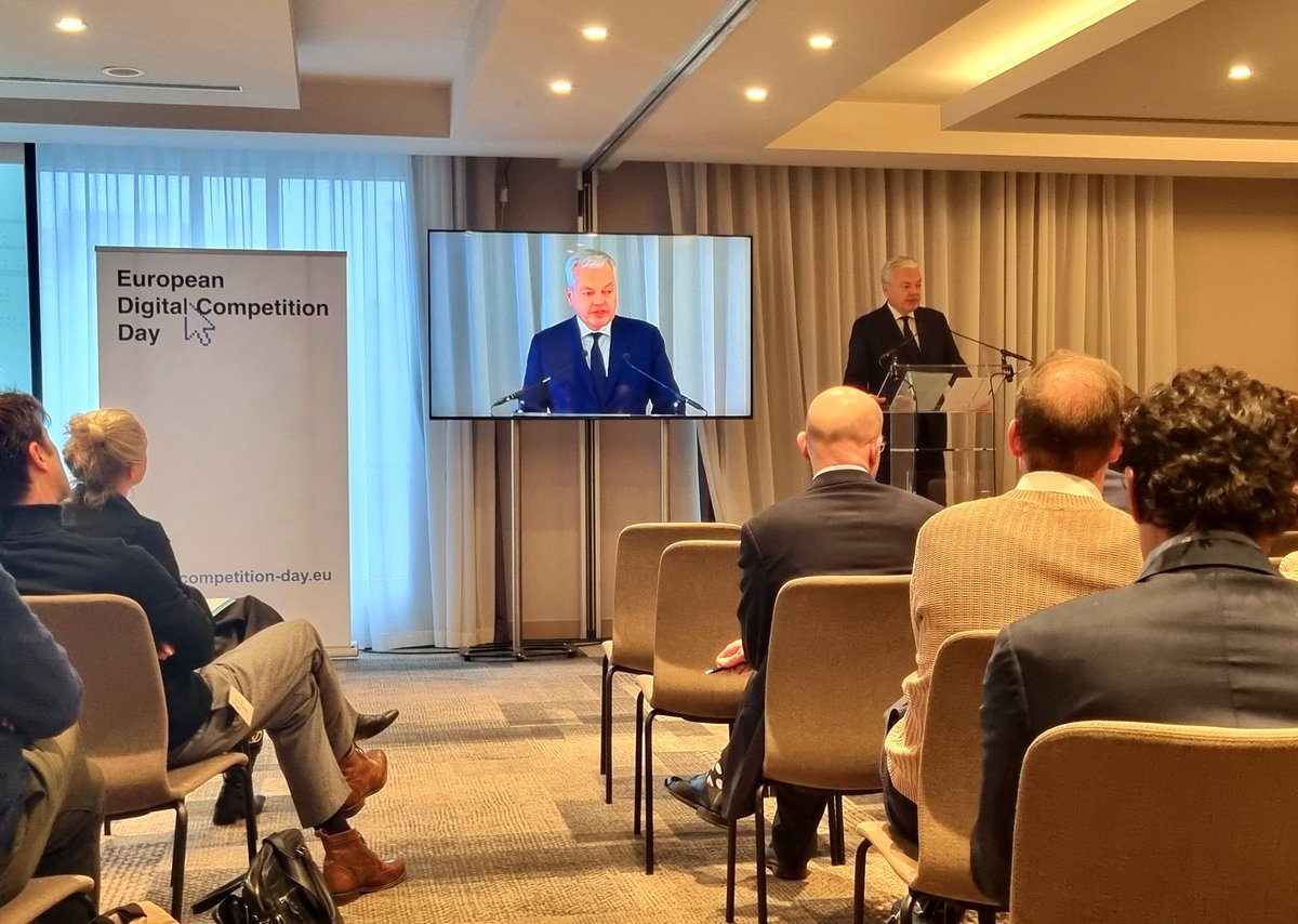 CCIA Europe (@cciaeurope) on Twitter photo ๐ช๐บ <a href="/EU_Competition/">EU Competition</a> Commissioner @DReynders at the #DigitalCompetitionDay:
"The start of #DMA enforcement does not signal the end of #competition policy enforcement under Article 102 TFEU. This work will be fully complementary to enforcement of the #DigitalMarketsAct itself." ๐ช๐บ <a href="/EU_Competition/">EU Competition</a> Commissioner @DReynders at the #DigitalCompetitionDay:
"The start of #DMA enforcement does not signal the end of #competition policy enforcement under Article 102 TFEU. This work will be fully complementary to enforcement of the #DigitalMarketsAct itself."