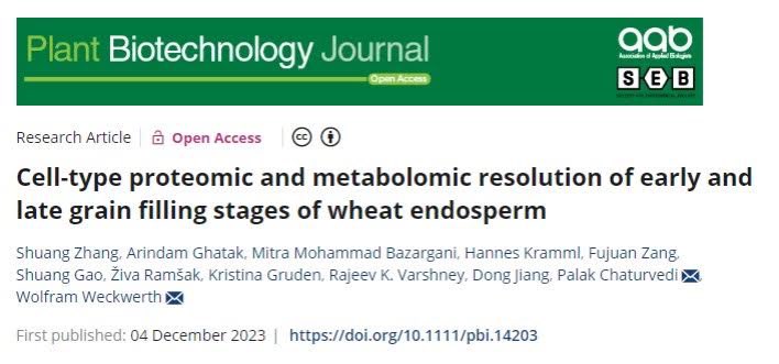 Happy to share the second part of our wheat story 🌾published in <a href="/PlantBiotechJ/">Plant Biotechnology Journal</a> 

Congratulations to all the authors <a href="/ShuangZhang_826/">Shuang Zhang</a> <a href="/GrudenKristina/">kristina gruden</a> <a href="/rajvarshney/">Rajeev Varshney FRS</a> <a href="/palak3129/">Palak Chaturvedi</a> <a href="/WeckwerthWolf/">Univ.-Prof. Dr. Wolfram Weckwerth</a> 

onlinelibrary.wiley.com/doi/full/10.11… 

<a href="/univienna/">Universität Wien</a> <a href="/stem_univie/">University of Vienna STEM</a> <a href="/MU_CCFI_Biotech/">Murdoch's Centre for Crop & Food Innovation & SABC</a>