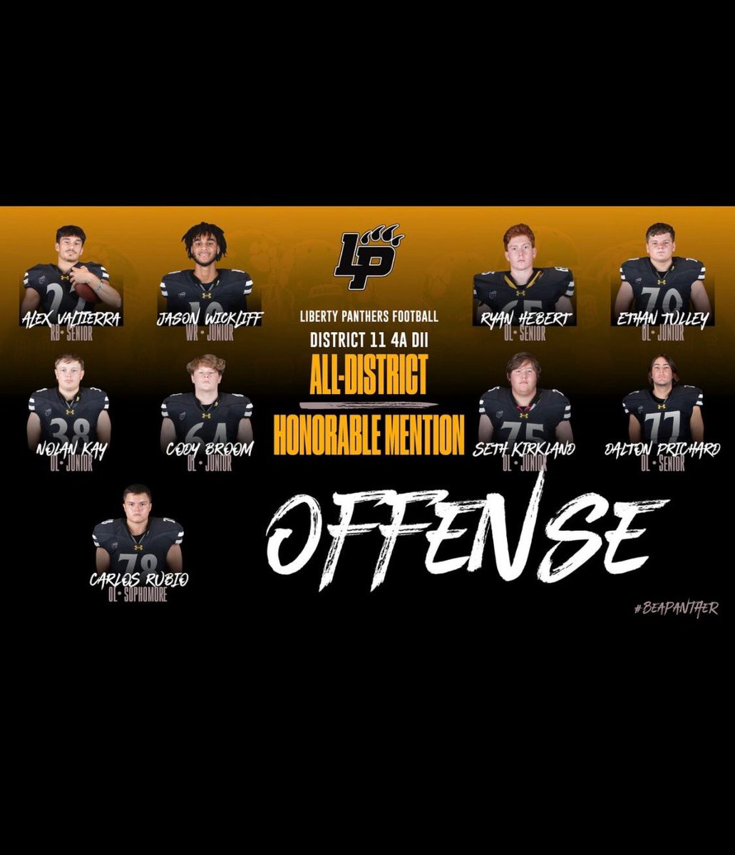 Congratulations, son! I am so proud of you for making 2nd Team All District on defense and receiving honorable mention on offense. Well done! Senior Season Loading… #KeepGoing #BeAPanther